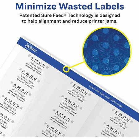 Avery® Easy Peel Return Address Labels, 2/3"x1-3/4" 6,000 Labels (5155) - Alternate-Image1