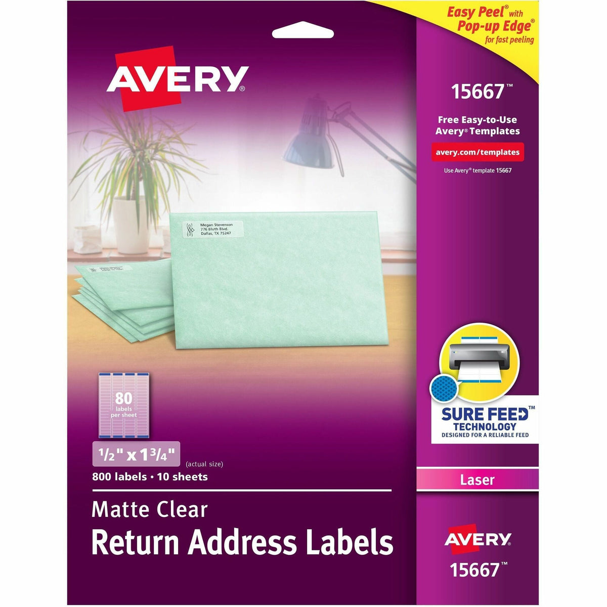 Avery® Easy Peel Return Address Labels - 2000