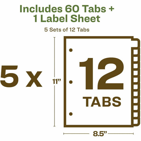 Avery® Eco-friendly Index Makers Dividers - Alternate-Image5