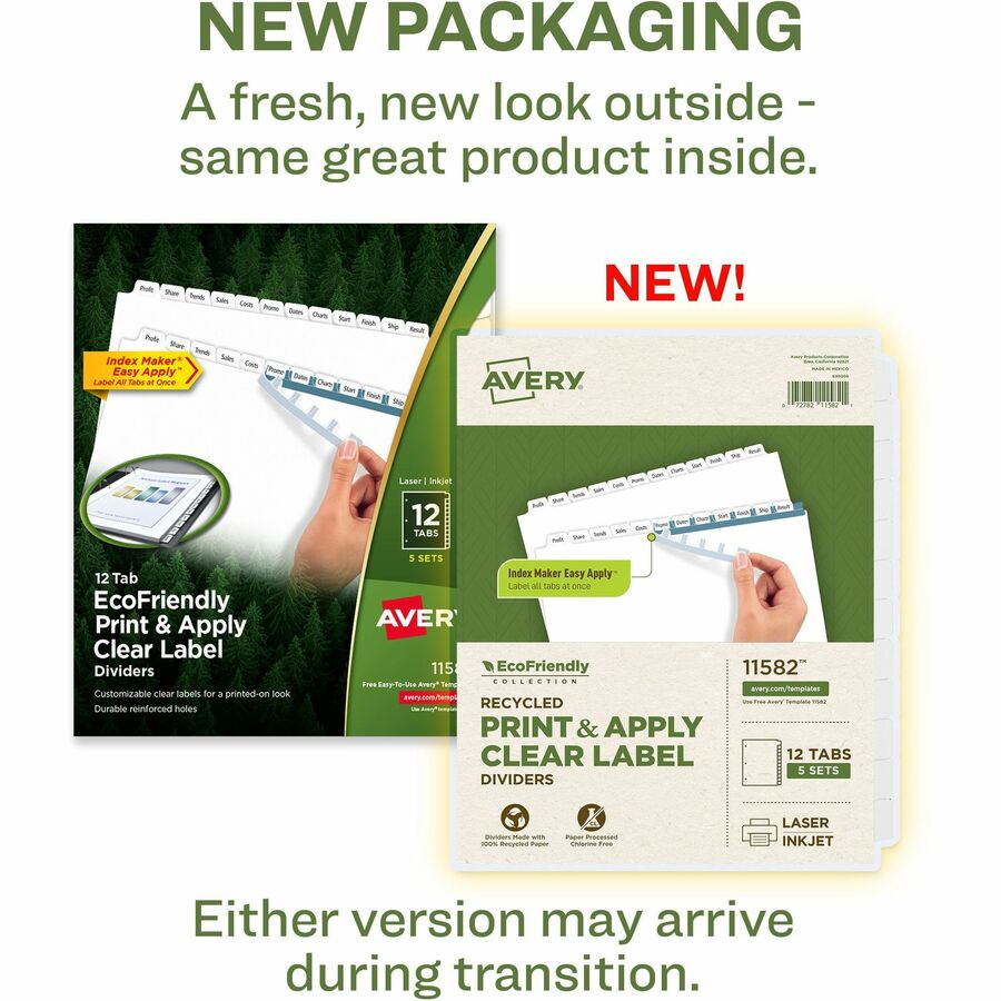 Avery® Eco-friendly Index Makers Dividers - Alternate-Image1