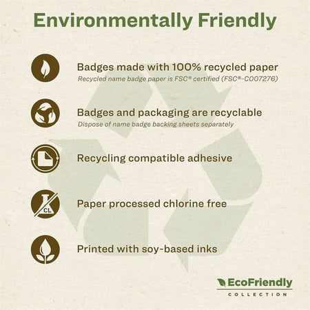 Avery® Eco-friendly Premium Name Badge Labels - Alternate-Image3