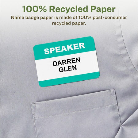 Avery® Eco-friendly Premium Name Badge Labels - Alternate-Image2