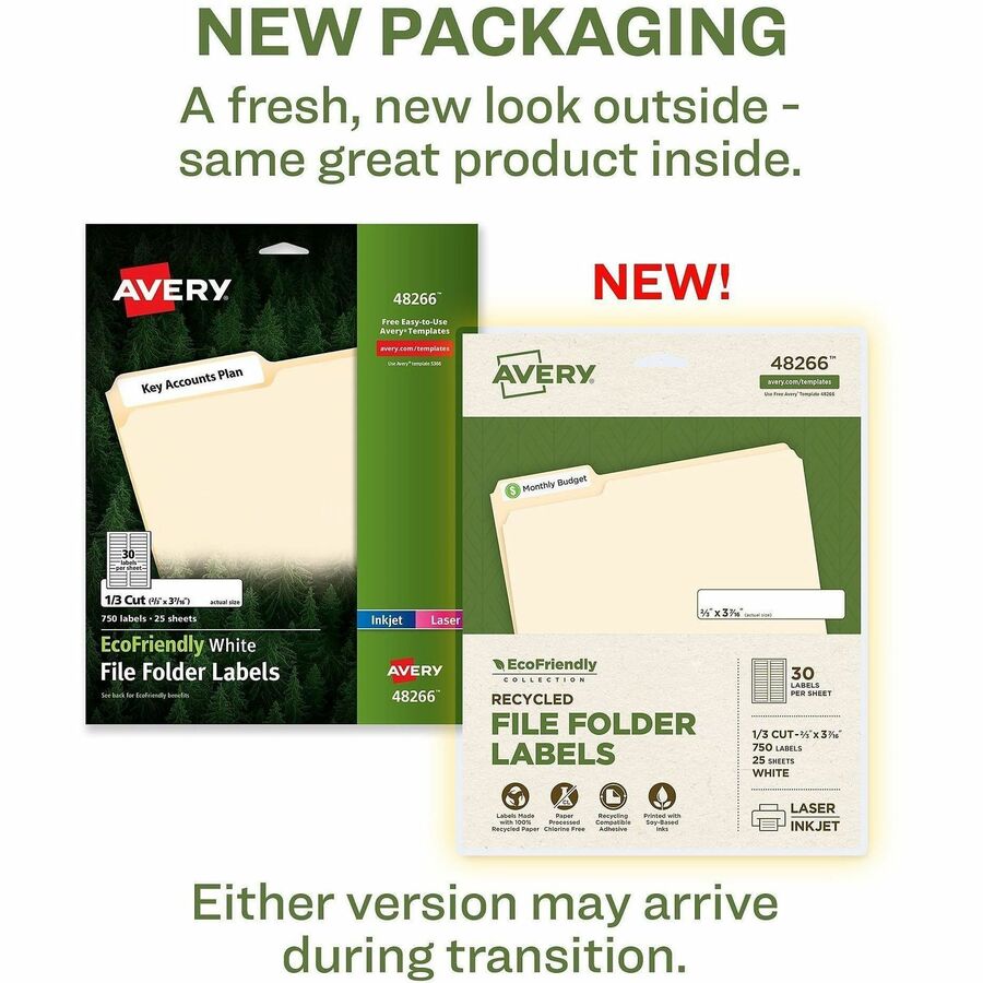 Avery® EcoFriendly File Folder Label - Alternate-Image1
