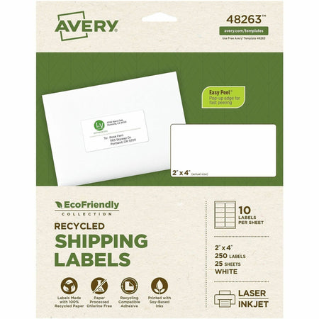 Avery® EcoFriendly Shipping Label - 2000