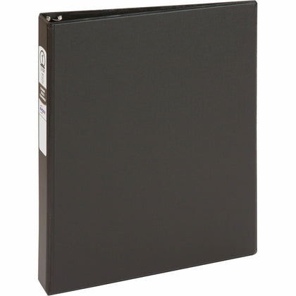Avery® Economy Binder: 1’’ Capacity 175 Sheet 3-Ring Black Vinyl - Recycled - Ring Binders