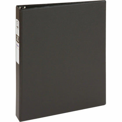 Avery® Economy Binder: 1’’ Capacity 175 Sheet 3-Ring Black Vinyl - Recycled - Ring Binders