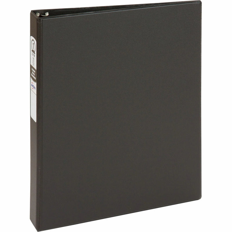 Avery® Economy Binder: 1’’ Capacity 175 Sheet 3-Ring Black Vinyl - Recycled - Ring Binders