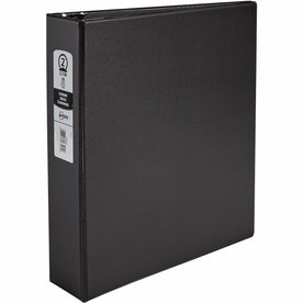 Avery® Economy Binder: 2’’ Capacity 375 Sheets Black Vinyl Round Rings - Ring Binders