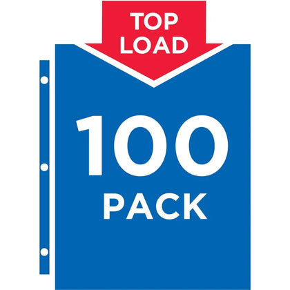 Avery® Economy Clear Sheet Protectors - Letter Size - Top Loading - 100/Pack