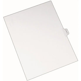 Avery® Exhibit 26 Side Tab Index Dividers - 25/Set - Letter Size - White Paper - 25/Pack - Divider