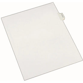 Avery® Exhibit M Side Tab Dividers - Legal Size - White Paper - 25 Pack
