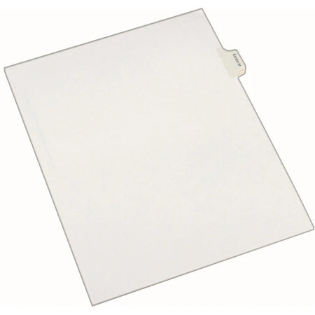 Avery® Exhibit M Side Tab Dividers - Legal Size - White Paper - 25 Pack