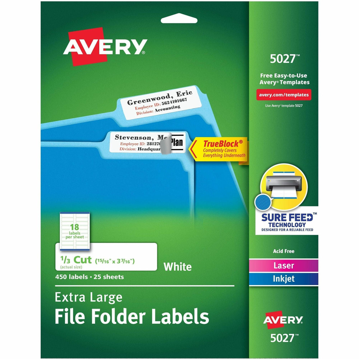 Avery® Extra-Large File Folder Labels - 2000
