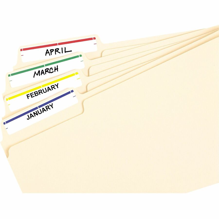 Avery® File Folder Labels, Assorted, 2/3" x 3-7/16" , 252 (5215) - Alternate-Image1