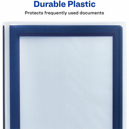 Avery® Flexi-View 3 Ring Binder, 1 Inch Round Rings, 1 Blue Binder - Alternate-Image3