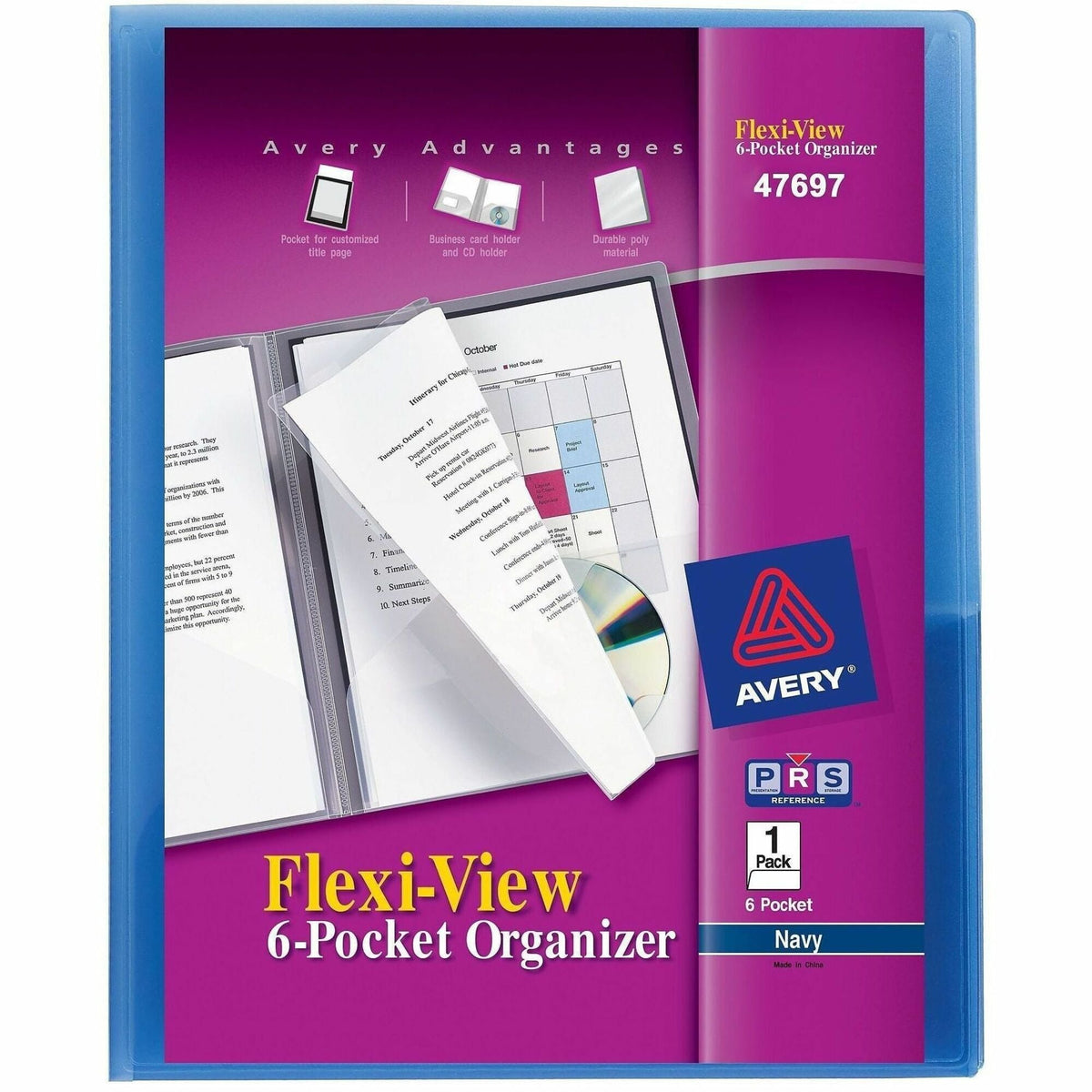 Avery&reg; Flexi-View 47697 Letter Organizer Folder - 2000