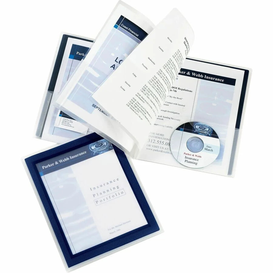 Avery® Flexi-View Letter Pocket Folder: Navy Blue 150 Sheets Capacity - Folders