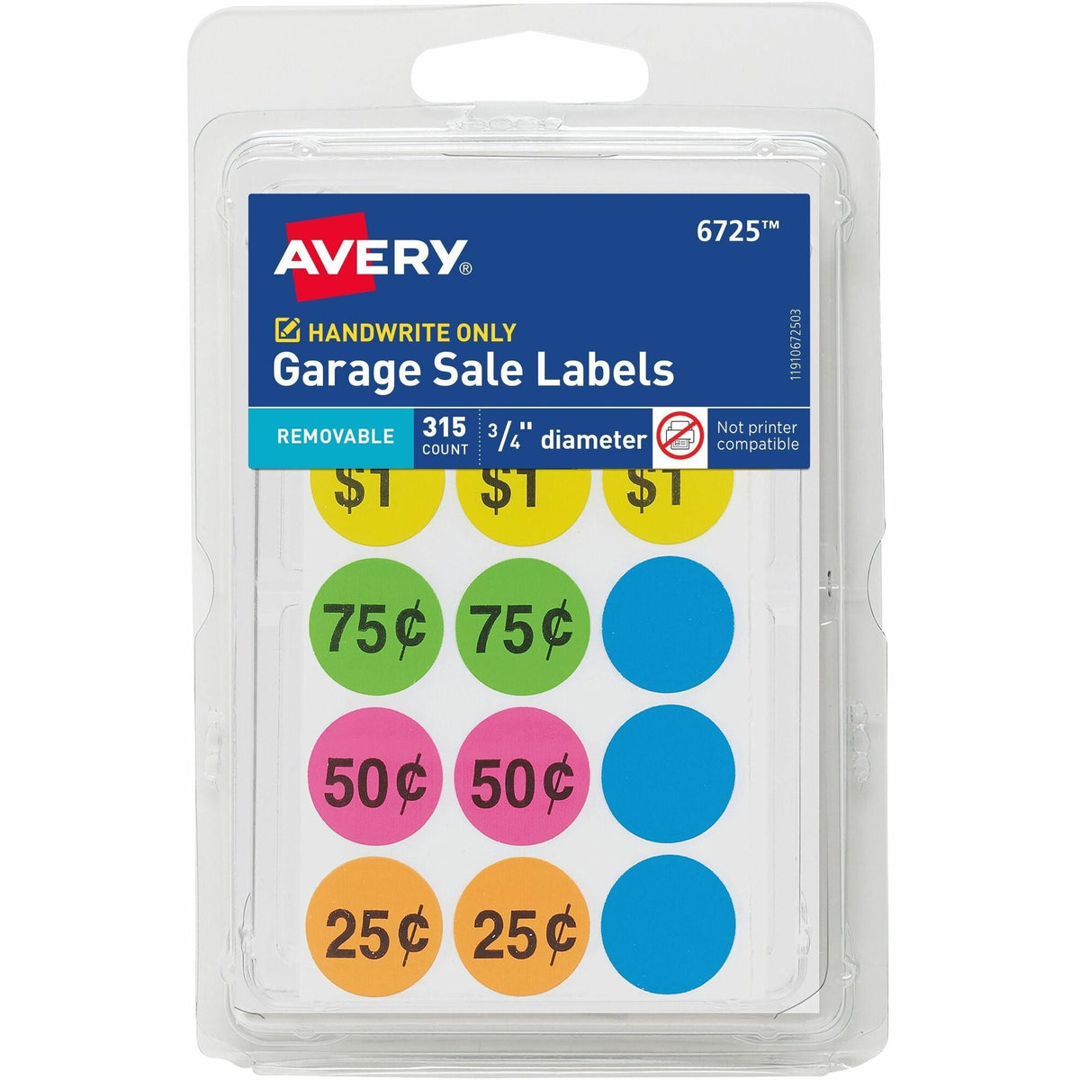 Avery® Garage Sale Labels on Small Sheets - 2000