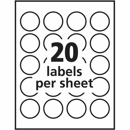 Avery® Glossy Permanent Multipurpose Round Labels - Alternate-Image3