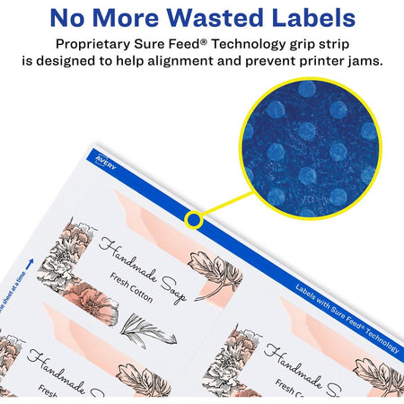 Avery&reg; Glossy White Labels, 2" x 3" , 80 Labels (22890) - Alternate-Image2