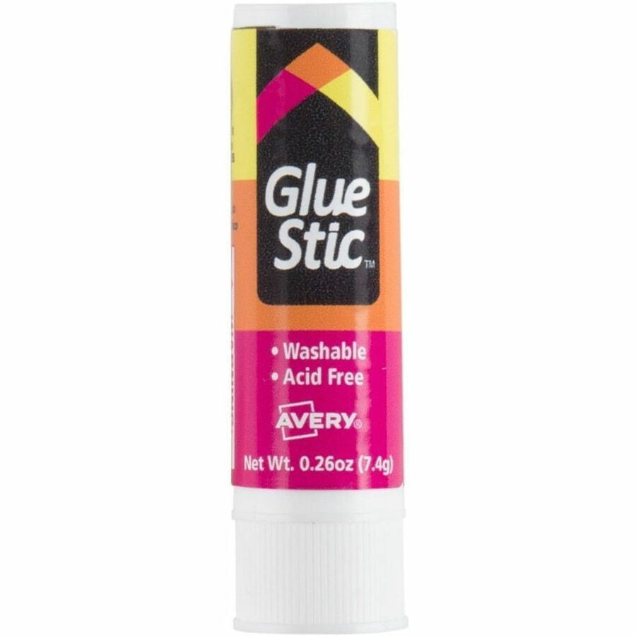 Avery® Glue Stick - 0.26 oz - White - 18 / Pack - Sticks