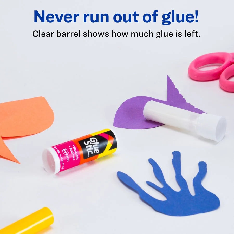 Avery® Glue Stick: White 0.26 oz - Pack of 6 - Sticks