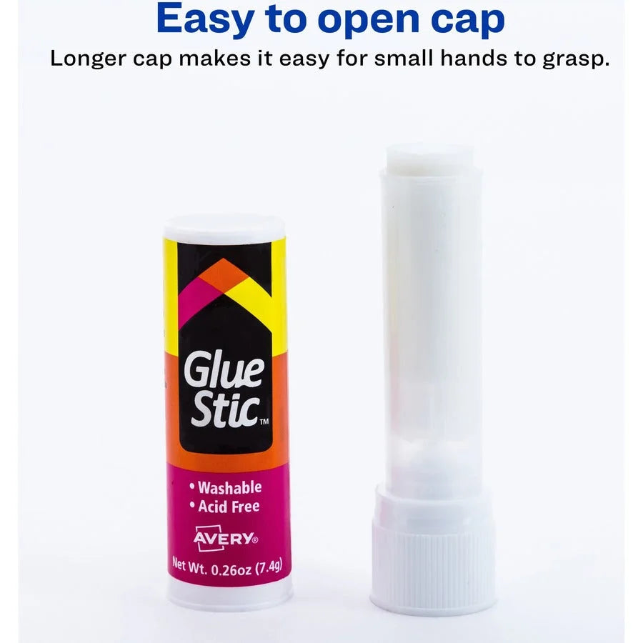 Avery® Glue Stick: White 0.26 oz - Pack of 6 - Sticks