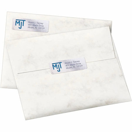 Avery® Gold Foil Mailing Labels: Inkjet Rectangle Labels Silver 300 Labels/Pack - Address / Shipping