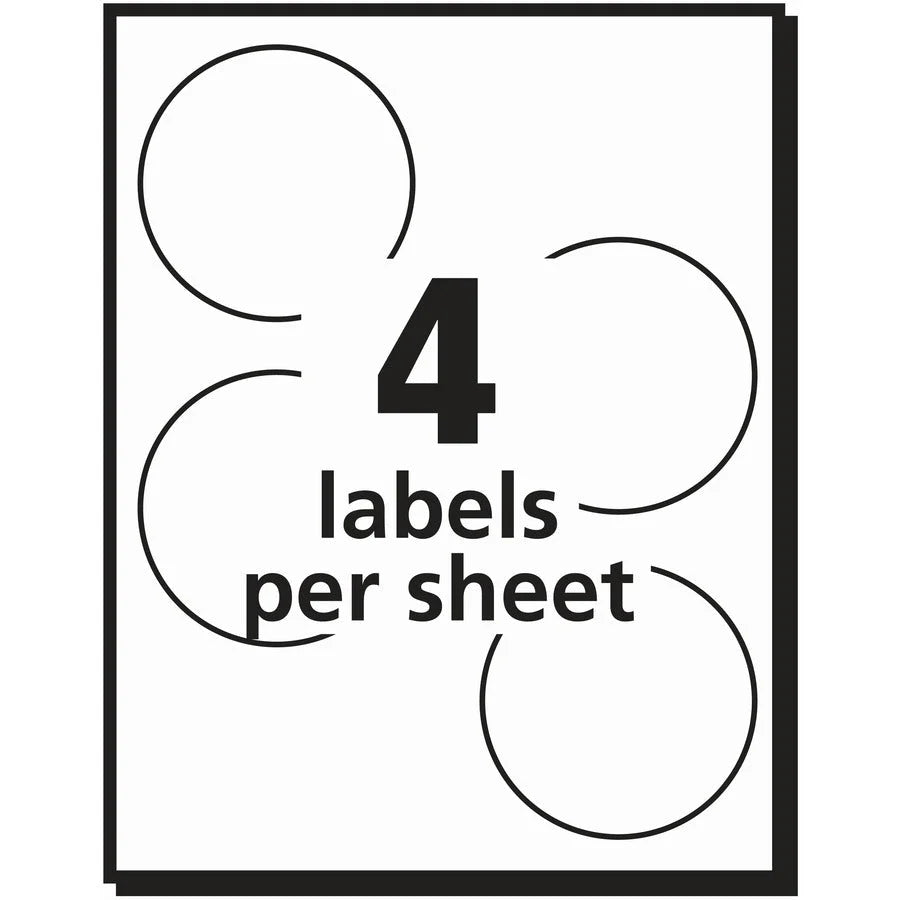 Avery® Gold Foil Notarial Seals: 2’’ Round Permanent - 44/Pack - Certificates & Seals