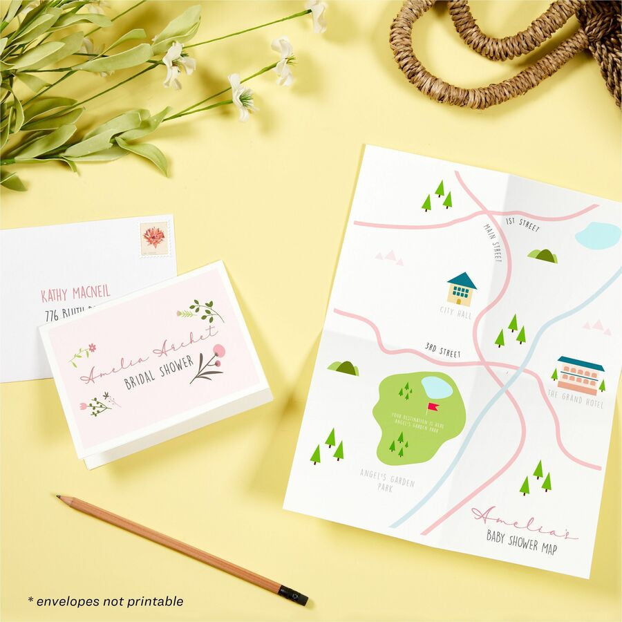 Avery® Greeting Cards - 97 Brightness - 4 1/4’’ x 5 1/2’’ - Matte - Heavyweight - White - 20 / Pack
