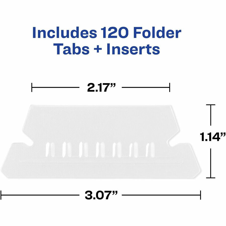 Avery&reg; Hanging File Folder Tabs, 1/5 Cut, 20 Total (06727) - Alternate-Image2