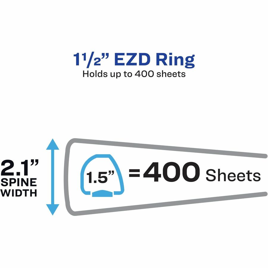 Avery® Heavy-duty Binder - One-Touch Rings - DuraHinge - Alternate-Image1