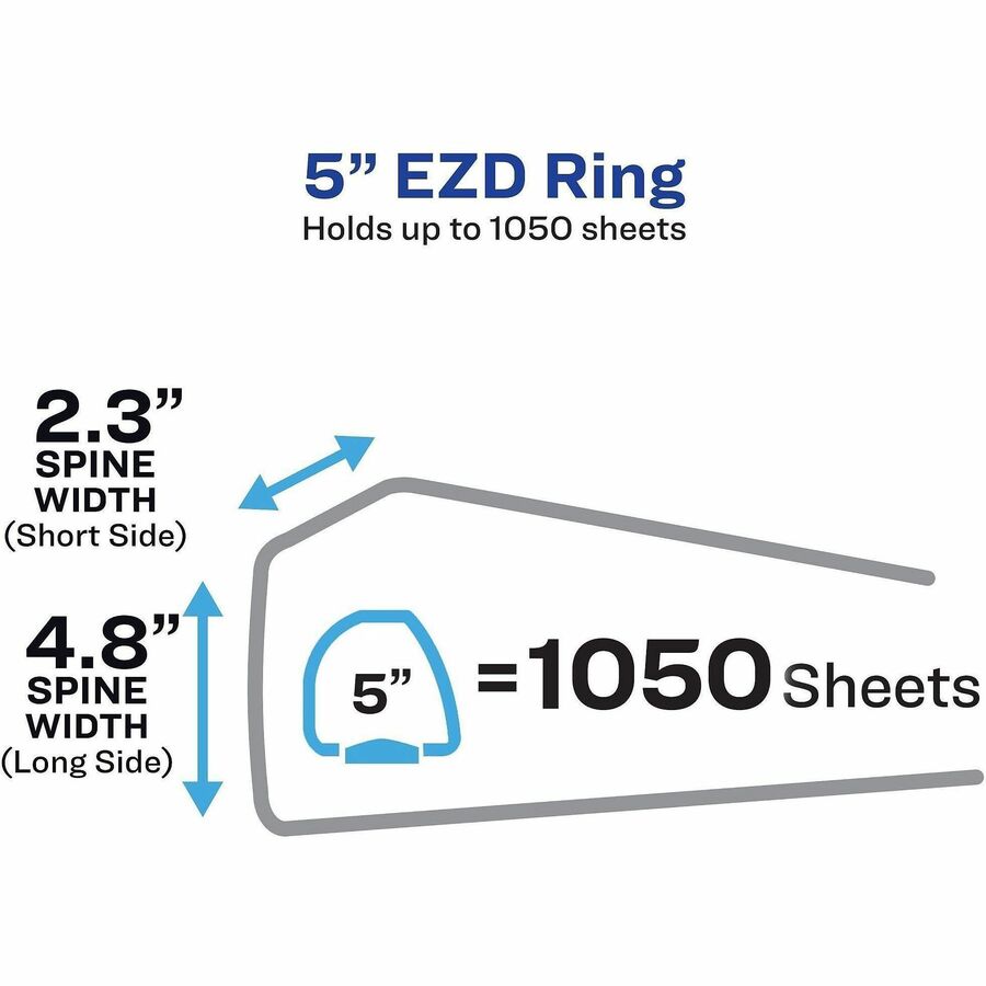 Avery® Heavy-Duty Binders with Locking One Touch EZD Rings & Thumb Notch - Alternate-Image1