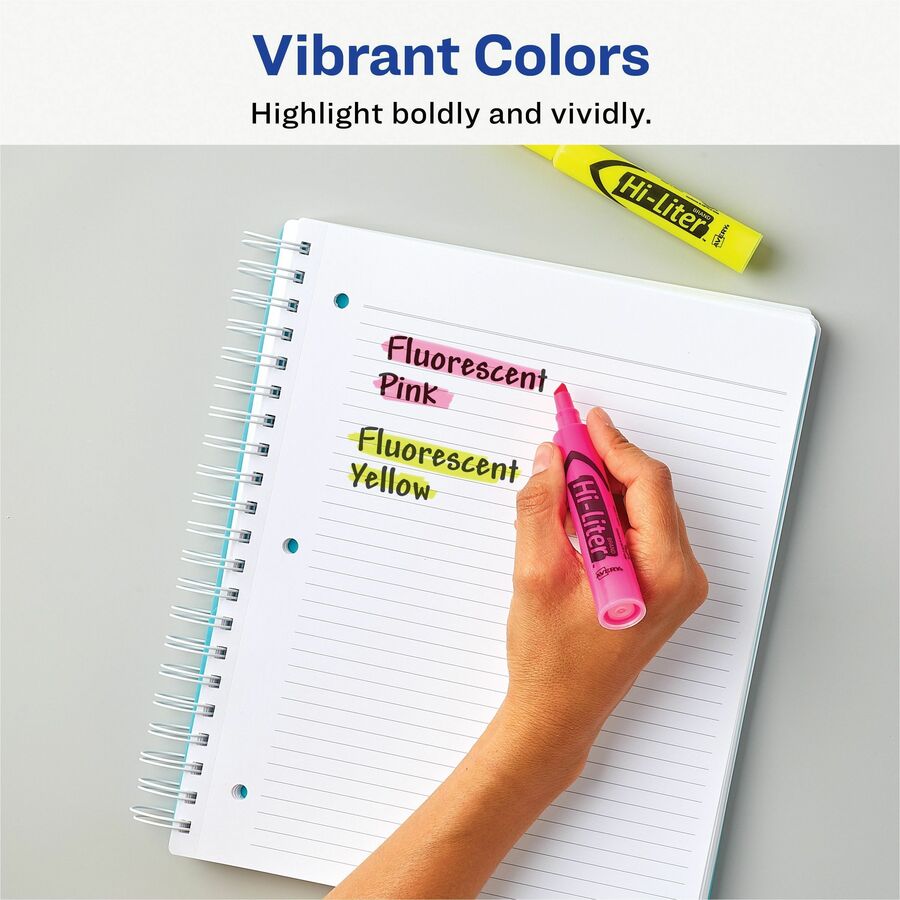 Avery&reg; Hi-Liter(R), Pink and Yellow Highlighters, 24 Total (98189) - Alternate-Image3