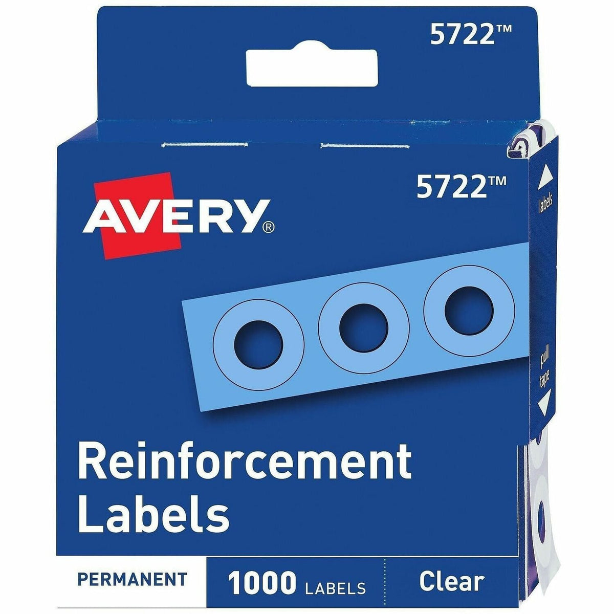 Avery&reg; Hole Reinforcement Label Rings - 1500