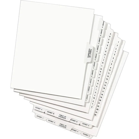 Avery® Index Divider: Side Tab 1-25 Table of Contents 26 Set - Legal Dividers