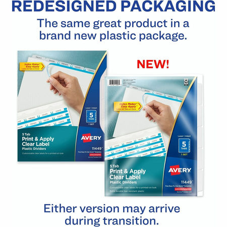 Avery® Index Maker Clear Label Dividers - Alternate-Image1