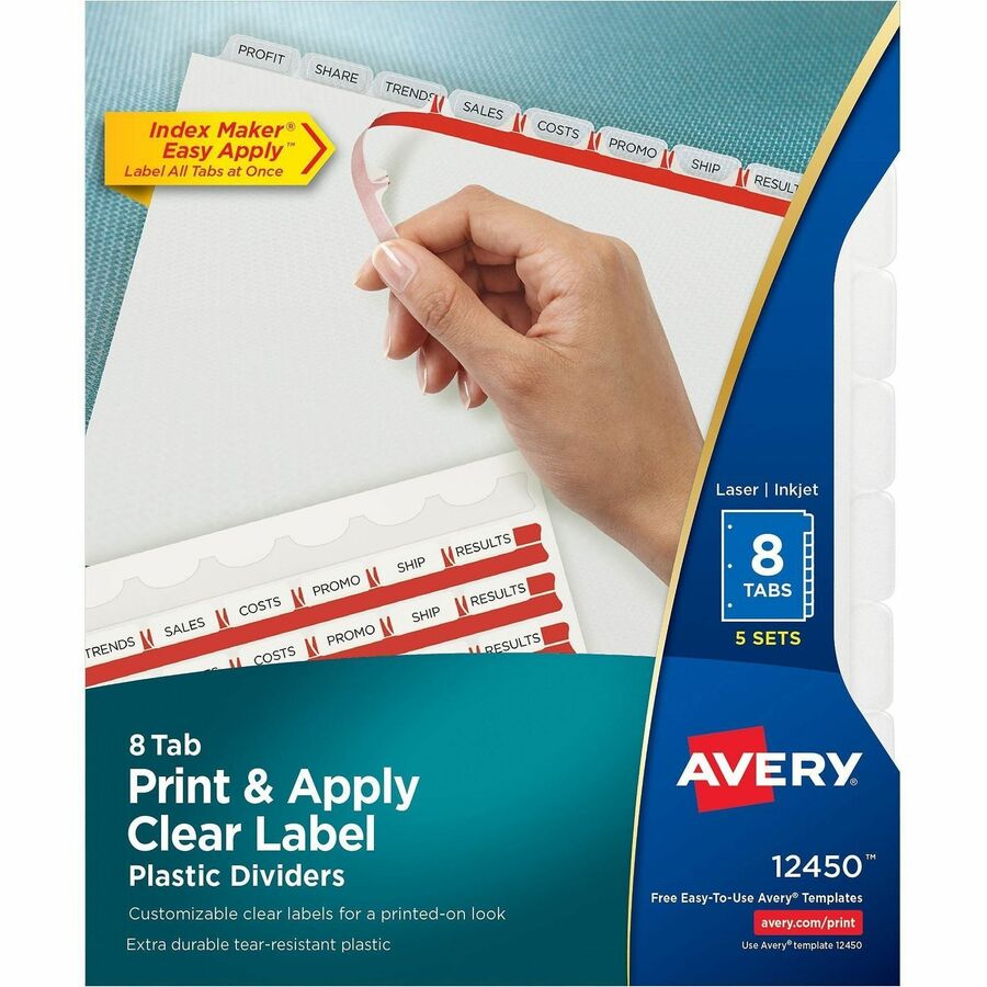 Avery® Index Maker Index Divider - Front
