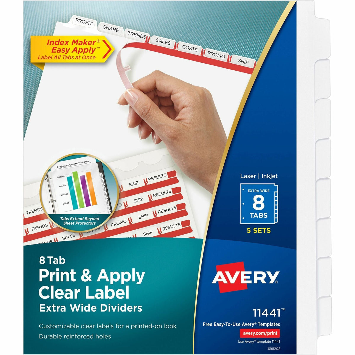 Avery® Index Maker Index Divider - 2000