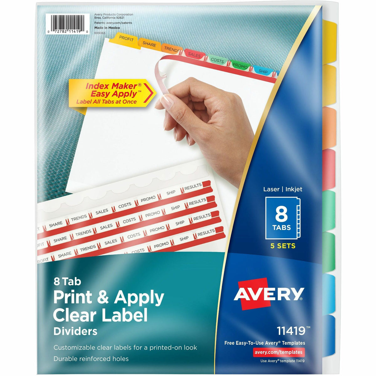 Avery® Index Maker Index Divider - 2000