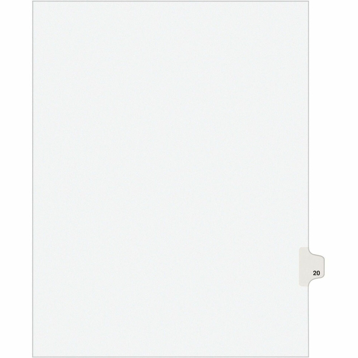 Avery® Individual Legal Exhibit Dividers - Avery Style - 2000