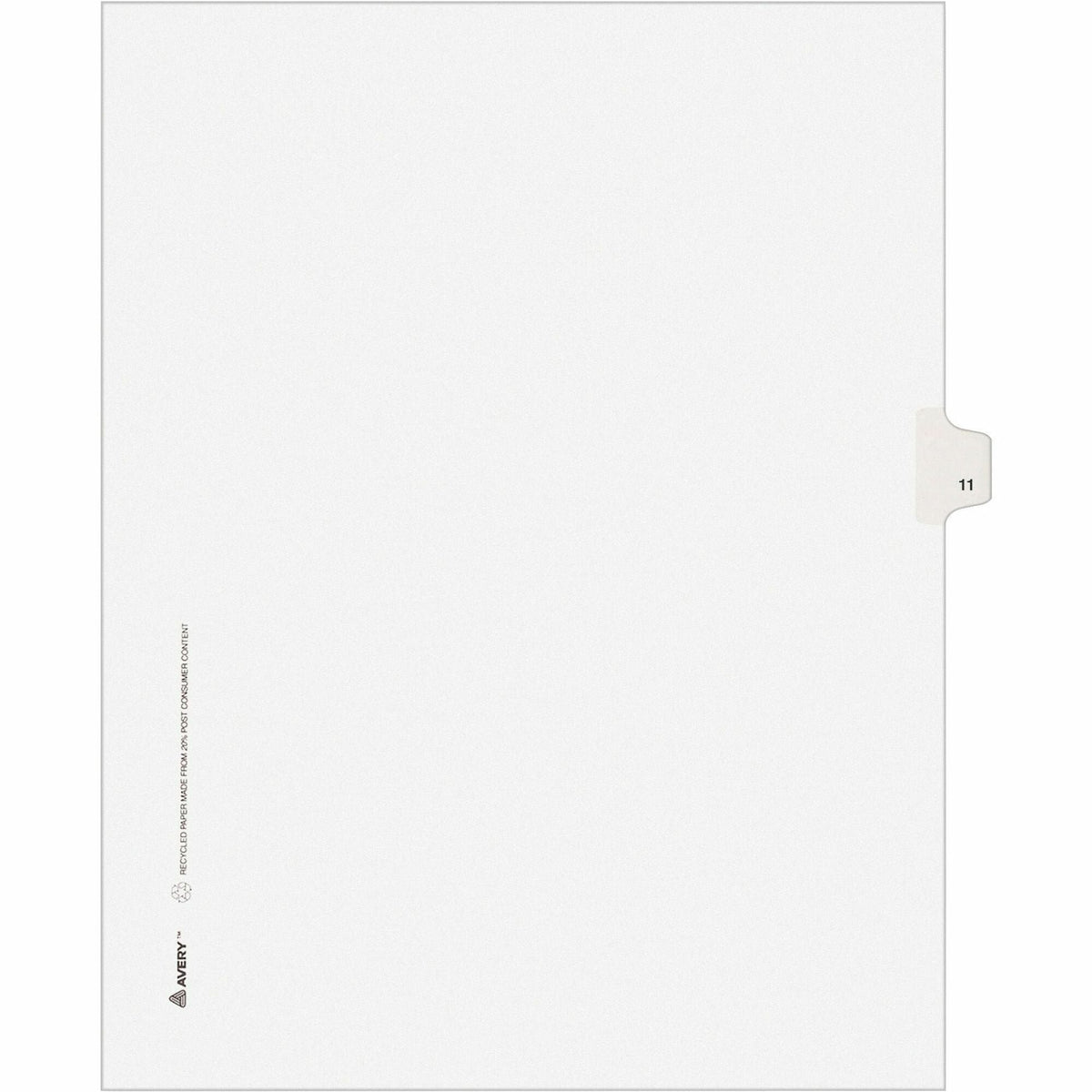 Avery® Individual Legal Exhibit Dividers - Avery Style - Unpunched - 2000
