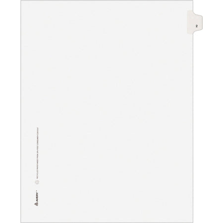 Avery® Individual Legal Exhibit Dividers - Avery Style - Unpunched - 2000