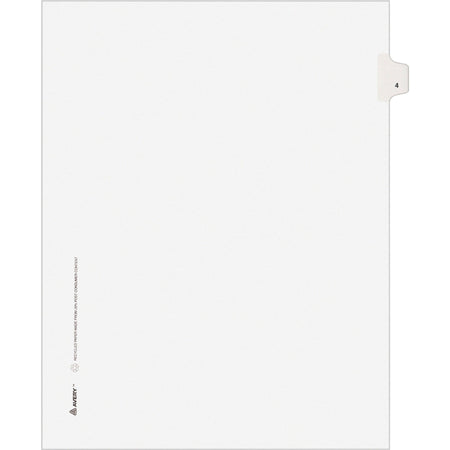Avery® Individual Legal Exhibit Dividers - Avery Style - Unpunched - 2000