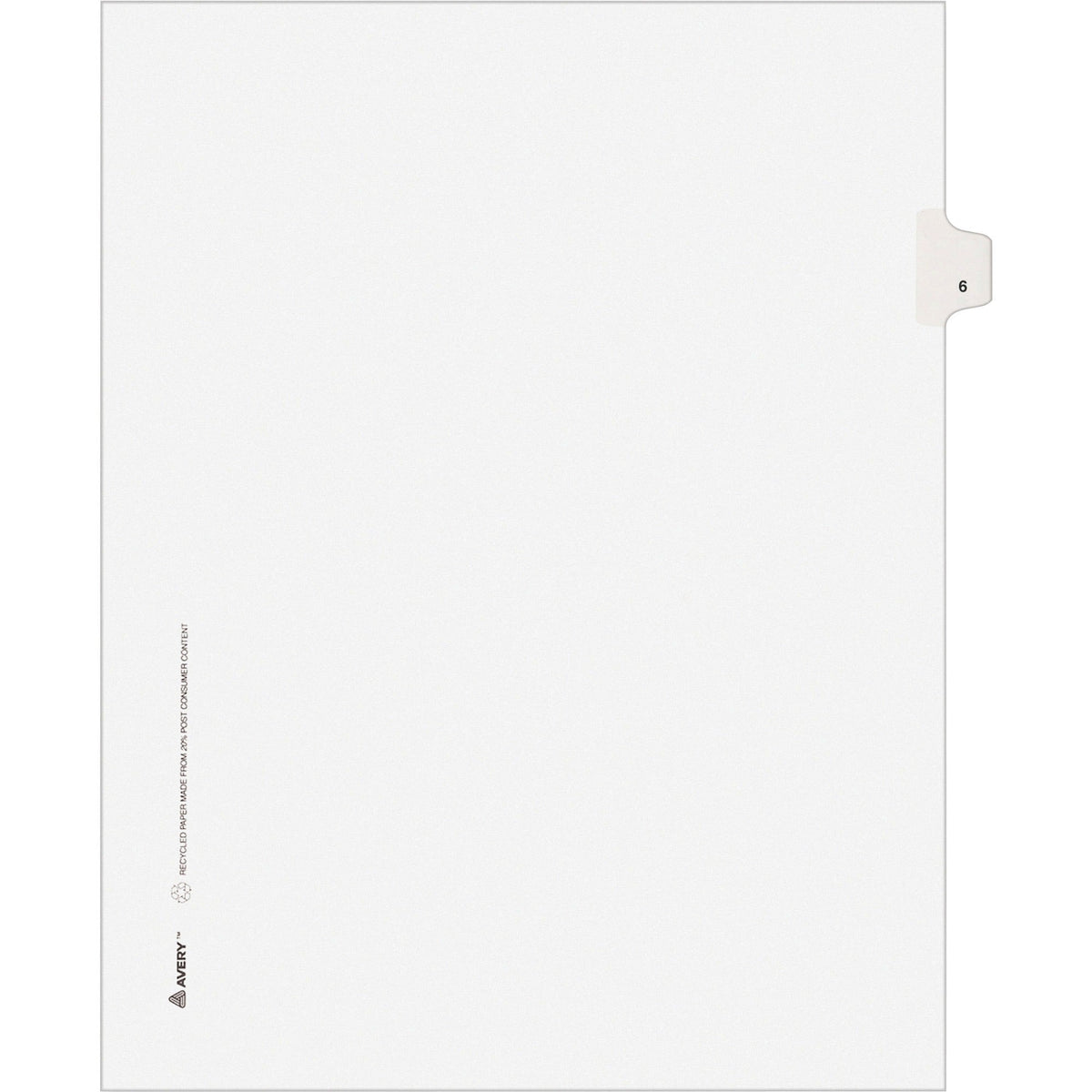 Avery® Individual Legal Exhibit Dividers - Avery Style - Unpunched - 2000
