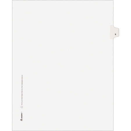 Avery® Individual Legal Exhibit Dividers - Avery Style - Unpunched - 2000