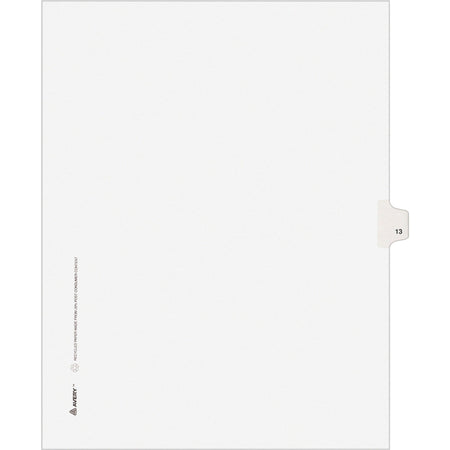 Avery® Individual Legal Exhibit Dividers - Avery Style - Unpunched - 2000