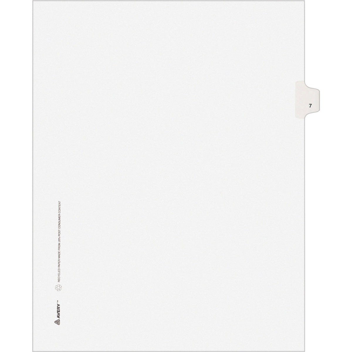 Avery® Individual Legal Exhibit Dividers - Avery Style - Unpunched - 2000