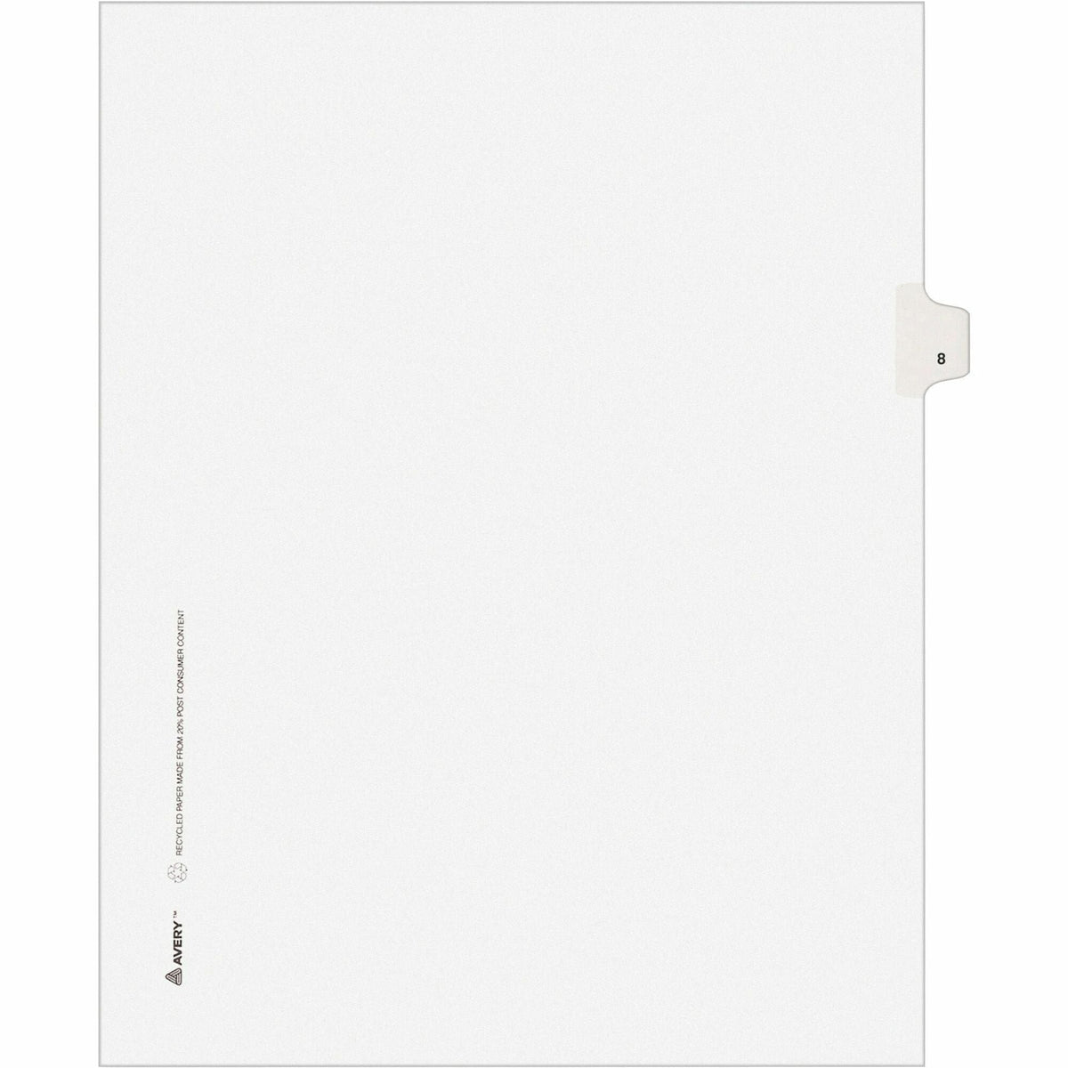 Avery® Individual Legal Exhibit Dividers - Avery Style - Unpunched - 2000