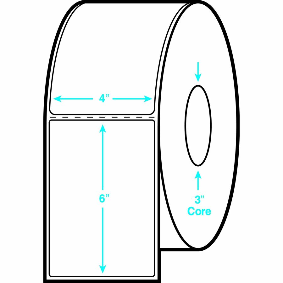 Avery® Industrial Direct Thermal Labels, Permanent Adhesive, 4" x 6" , 1 Roll, 3" Core - Alternate-Image4